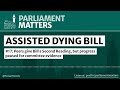 Assisted Dying Bill Peers Give The Bill A 2nd Reading But Progress Is Paused For Committee Evidence