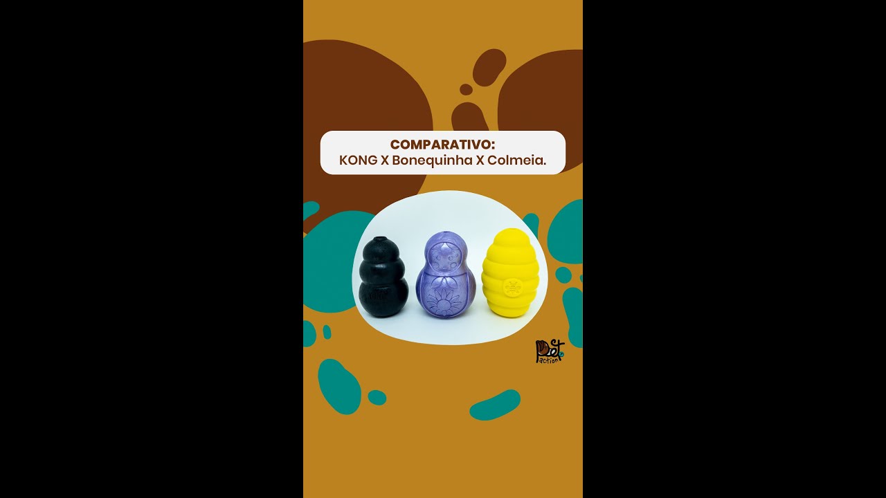 Comparativo: KONG modelo tradicional (Classic, Extreme, ...) X Bonequinha (e Monstrinho) X Colmeia