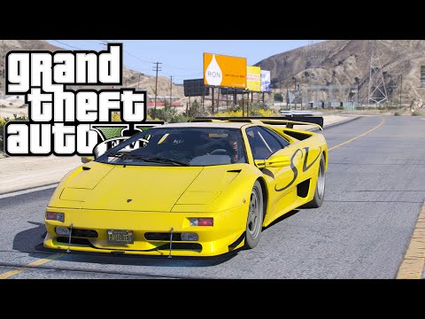 PORTO LA LAMBORGHINI DIABLO ALLE GARE ILLEGALI! - GTA 5 MOD VITA DA GANGSTER (6) #32