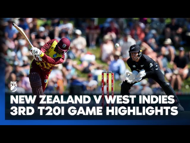 A third straight last over thriller 🔥 I New Zealand v West Indies 3rd T20I Highlights I Fox Cricket