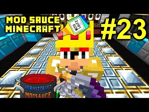 Minecraft Mod Sauce Ep. 23 - P90 Wither Boss !!! ( HermitCraft Modded Minecraft )