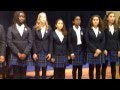 HNMCS Senior School Music students sang "Morning Light" to Chantal Kreviazuk in audience