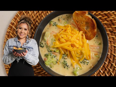 How to make BROCCOLI CHEDDAR SOUP at home