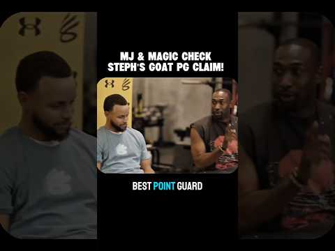 Michael Jordan & Magic Johnson CHECK Steph Curry’s GOAT Point Guard Claim! 😳  #shorts