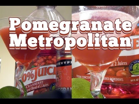 Pomegranate Metropolitan Cocktail Recipe - Pomegranate Drink Recipes - theFNDC.com