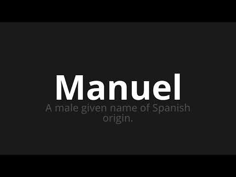 How to pronounce Manuel