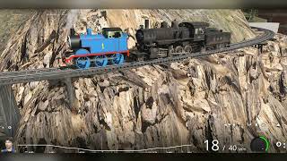 THOMAS AND THE TRAINZ RIDE! - THE ROCKY MOUNTAIN! - THE BLUE SKY! - TRAINZ RAILROAD SIMULATOR