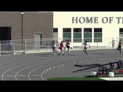 FSB 200m Heat 1 vs Newport 3-28-18 - Los Alamitos Boys