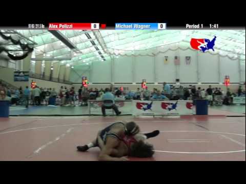 University Nat`ls FS  96 KG / 211.5 lbs: Alex Polizzi vs. Michael Wagner
