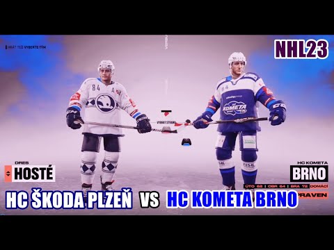 HC KOMETA BRNO VS HC ŠKODA PLZEŇ |NHL 23