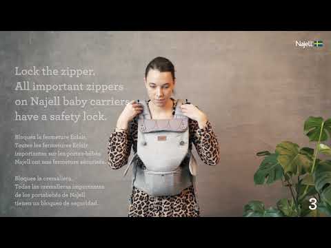Najell Original Baby Carrier Settings English - French - Spanish