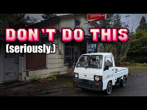 I bought a kei truck from Japan and then I drove it 1,000 miles home