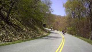 preview picture of video 'Blue Ridge Parkway Ride April 17, 2010'