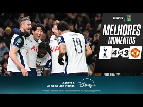 Gols e lances de Tottenhan x Manchester United