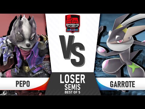 Pepo (Wolf) VS Garrote (Greninja) Loser Semis, Smash Coliseum DELUXE
