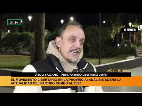 Diego Balzano impulsa la creación del Partido Libertario provincial rumbo a las elecciones 2027.