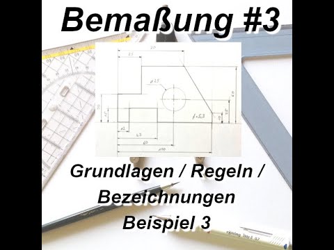 #3 Dimensioning - Basics / Rules / Terminology - Example 3