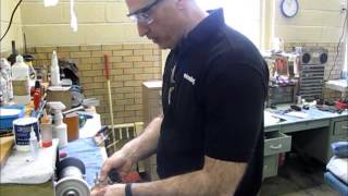 Dan Rowe Sharpens Dog-Grooming Shears