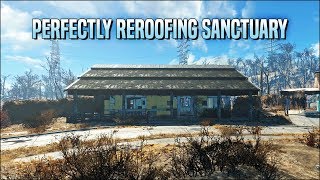 Perfectly Reroofing Sanctuary 🏠 Fallout 4 No Mods Shop Class