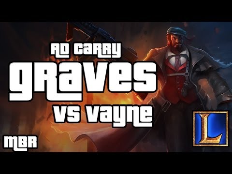 Graves Vs Vayne AD Carry - Season 4 League of Legends Gameplay - HD