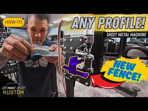 NEW TOOL - Make PROFILES EASY! Fence Attachment & Custom DIES w/ WAZER Waterjet