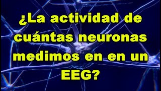 ¿La actividad de cuántas neuronas medimos en un EEG?