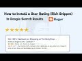 How to Install Star Rating Rich Snippet in Google Search Results - Blogger/Blogspot How to Install Star Rating Rich Snippet in Google Search Results - Blogger/Blogspot