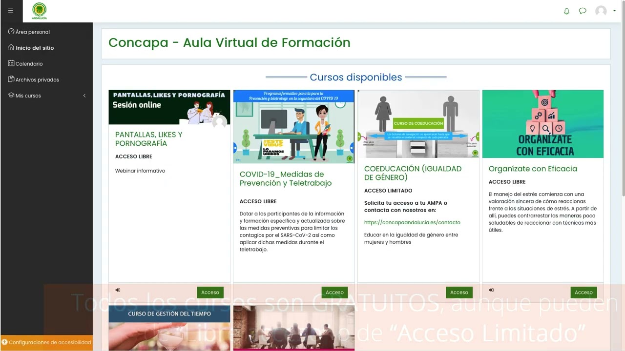 	Acceso a Plataforma de Formación CONCAPA Andalucía	