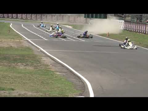 WSK Euro Series round 3 Sarno OK prefinal B crashes on start and finish