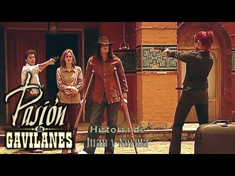 Pasion de Gavilanes: Juan y Norma - Dinora y Fernando escapan con Juan y Gabriela