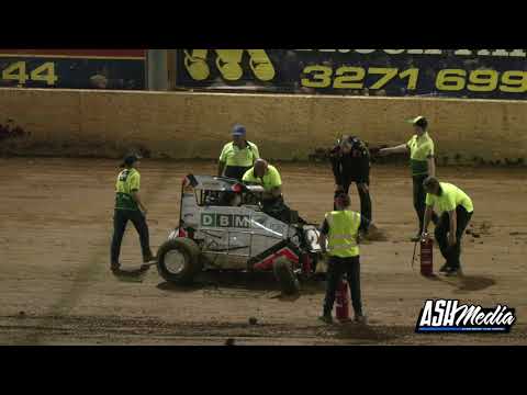 Speedcars: Dean Meadows Rollover - Archerfield Speedway