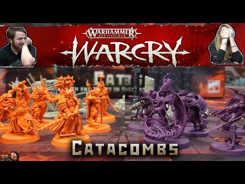 Let's Play! Age of Sigmar - WARCRY : Catacombs - First Play with my Girlfriend Warhammer