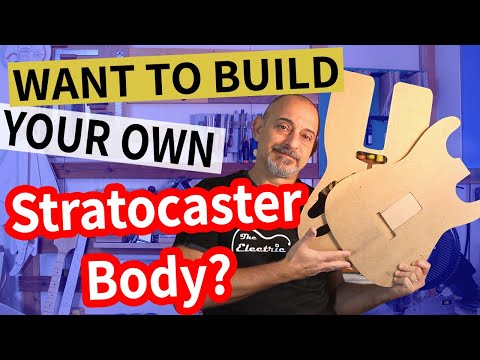 Build a Stratocaster Style Guitar Body – Your Guide -Part 1-Templates
