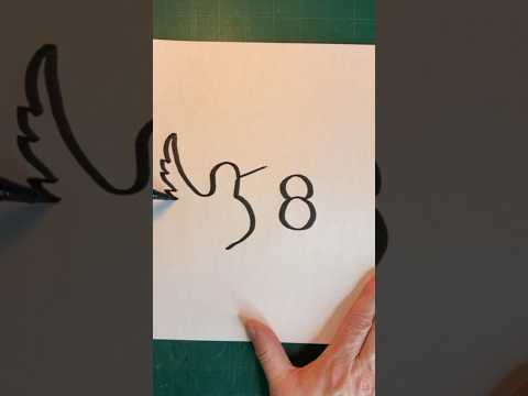 This Number Trick Makes Drawing a Hummingbird SO Easy #easydrawing #tutorial