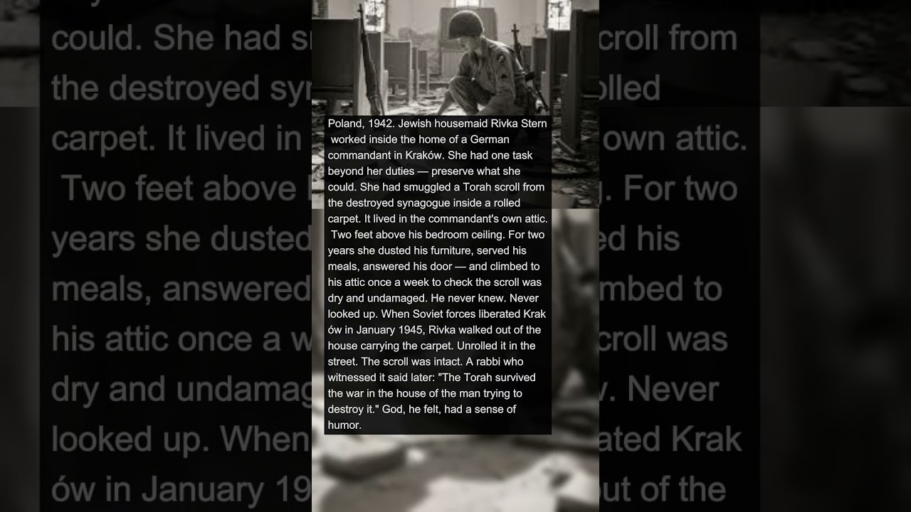 She Hid a Torah Scroll Inside a Nazi Commandant's Own House for 2 Years | Military History Talks