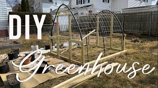 Cattle Panel Greenhouse Build Part 1 | 2021 Garden Vlog
