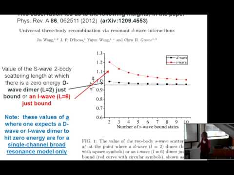 Chris Greene: 3-body universal Efimov physics beyond the zero-range model