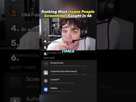 Ranking Most Insane People's Screentimes Caught in 4k