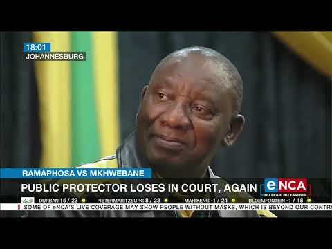 Ramaphosa vs Mkhwebane Public Protector loses in court, again