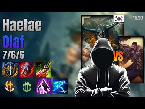 Haetae Top Olaf vs Jayce lol KR solo rank Full Game 15.20 | 해태 올라프 vs 제이스