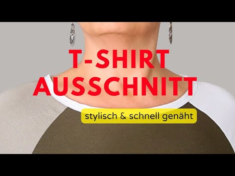 T Shirt Ausschnitt für dünne Jerseystoffe