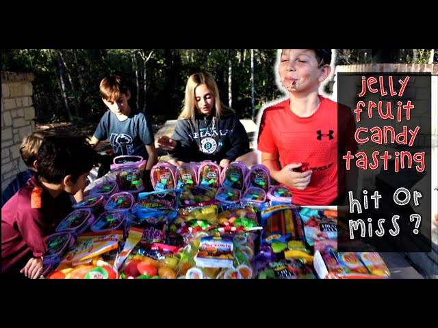 Vídeo relacionado con Jelly Fruit - Los originales - Jaleas - 9 piezas (315 g) - Caramelos TikTok - Hit or Miss - Tik tok - Fiesta - Cumpleanos - Moda - Decorativos - Video - Dulces - Bolsa - Chuches