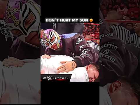 Don’t hurt my son Rey Mysterio vs Brock Lesnar #wwe #shorts #viralvideo