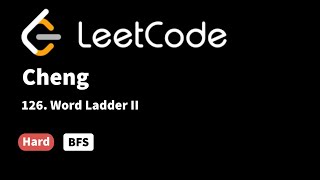 YouTube video 'LeetCode 126. Word Ladder II'