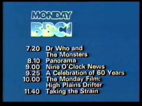 12 July 1982 BBC1 - Monday menu & Triangle