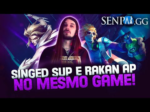 SINGED SUP E RAKAN AP NO MESMO GAME! TREINANDO DE ADC DUO GIL!