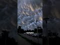 mammatus clouds😨#shortvideo