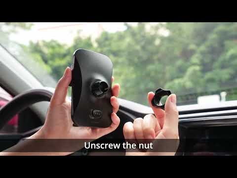 Car Phone Mount Installation on Dashboard