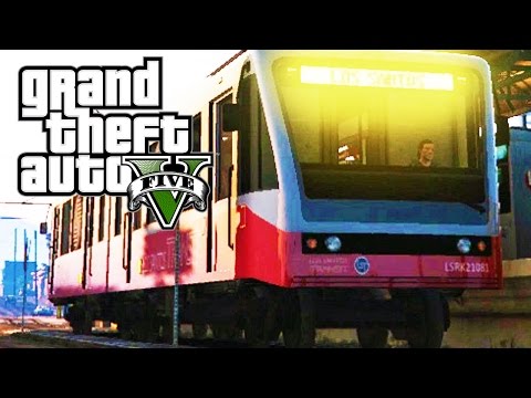 GTA 5 SP#12 - (Train Sim Mod) Light Rail