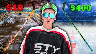 $10 vs $400 Hockey Stick!